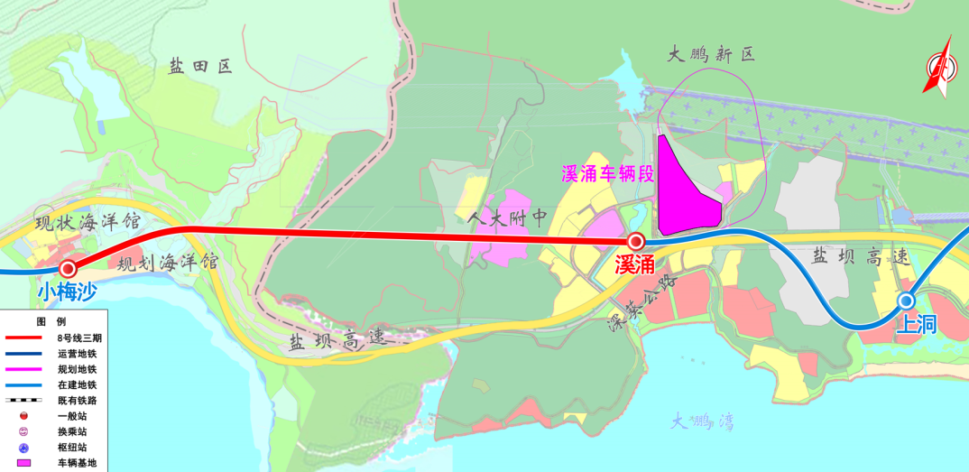 通往大鵬第一條地鐵！8號(hào)線三期正線長軌通(圖1)